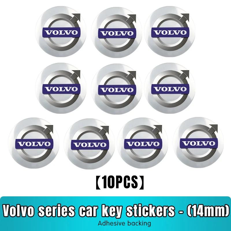 14 мм Алюминиевая наклейка-эмблема на корпус автомобильного пульта для Volvo S40 S60 S80 XC60 XC90 v70 S80L V6 v40 v50 850 c30 v60 s70 940 xc70