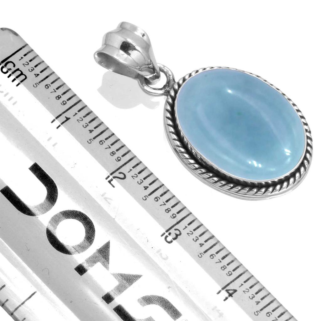 Кулон из стерлингового серебра 925 пробы для женщин, драгоценный камень, украшения ручной работы, подарок на Хэллоуин, амазонит, ангелит, голубой опал, ботсванский агат, мохавский азурит, хризоколла