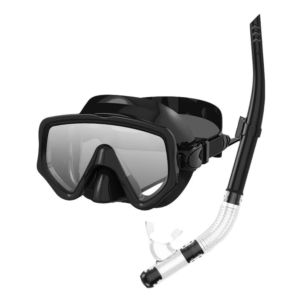 Swimming Goggles Diving Snorkeling Mask Waterproof Dry Snorkel Set  Adult