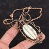 Wild Horse Magnesite Necklace Copper Wire Wrapped Necklace Handmade Gemstone Necklace Adjustable Chain Necklace Copper Jewelry Gifts For Her