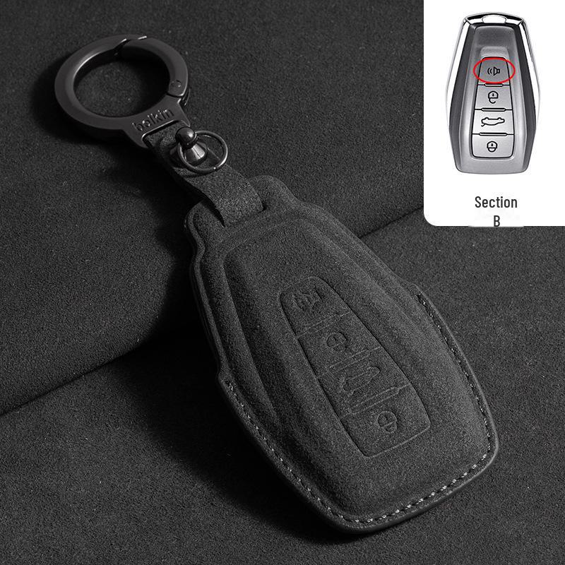 Geely Key Cover for Dihao, Xingrui, Xingyue L, Binrui, Cool, Boyue, Binyue, and GS Models - Unisex Shell Buckle & Bag