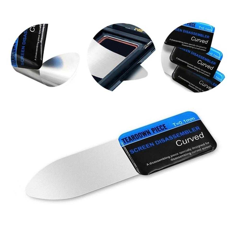 Steel Metal Mobile Phone Repairing Tool Ultra Thin Flexible Mobile Phone Curved LCD Screen Disassemble Opening Pry Card Tool 10pc