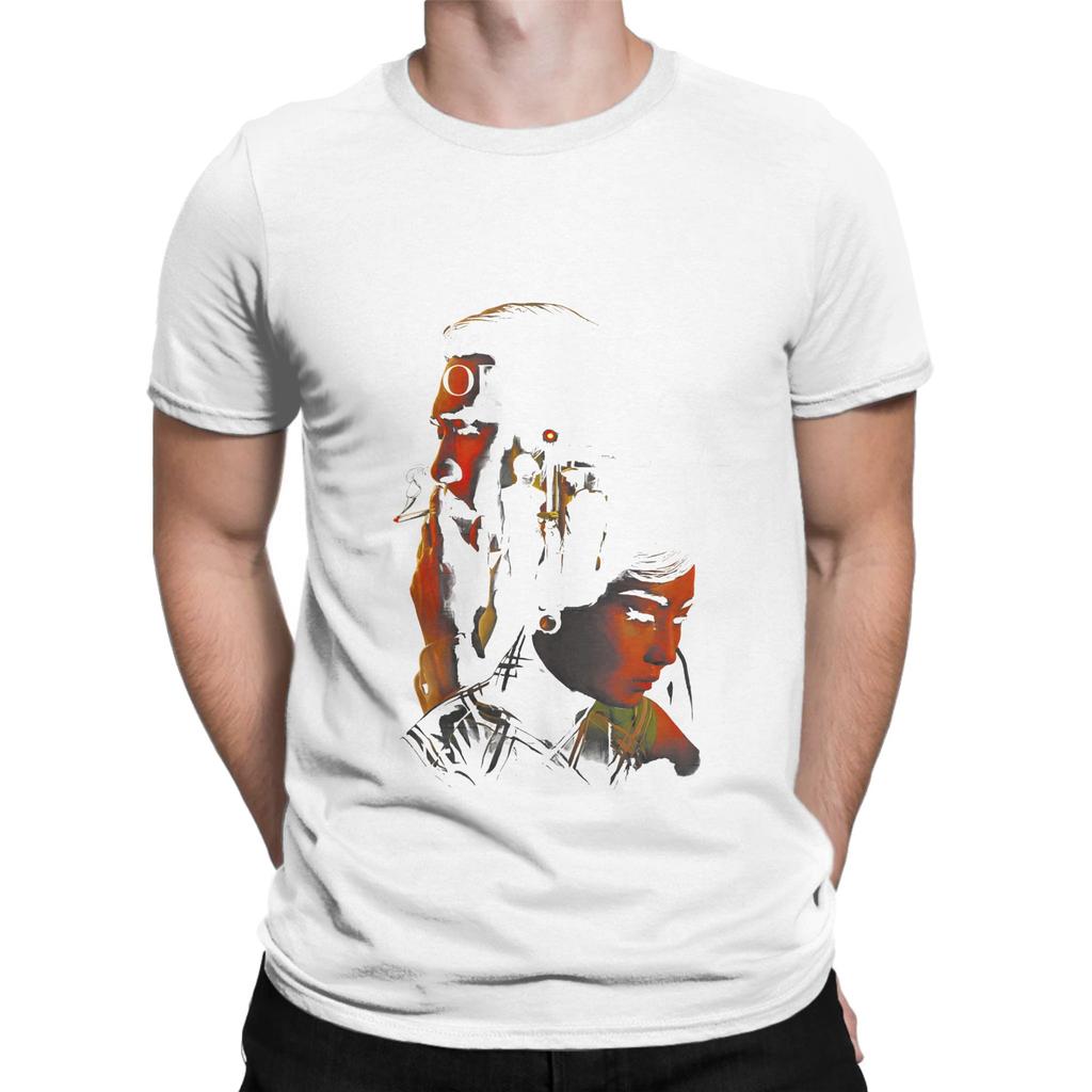 Oversized TShirt Summer Wong Kar Wai Movie Novelty T Shirts 100 Cotton Tee Shirt Y2K Basic Loose Short Sleeve Clothing
