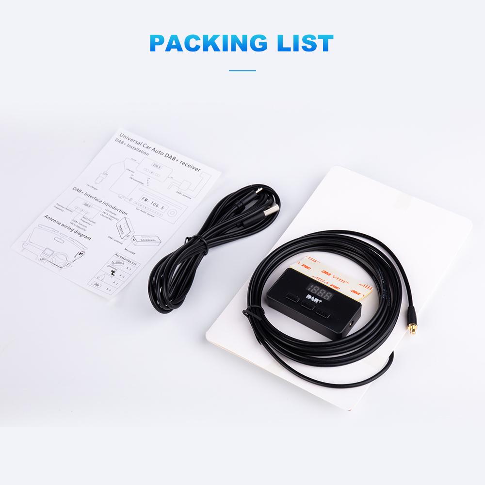 DAB DAB+ антенна с USB-адаптером европейский автомобильный радиоприемник Android GPS стерео приемник плеер для универсального головного устройства сигнала