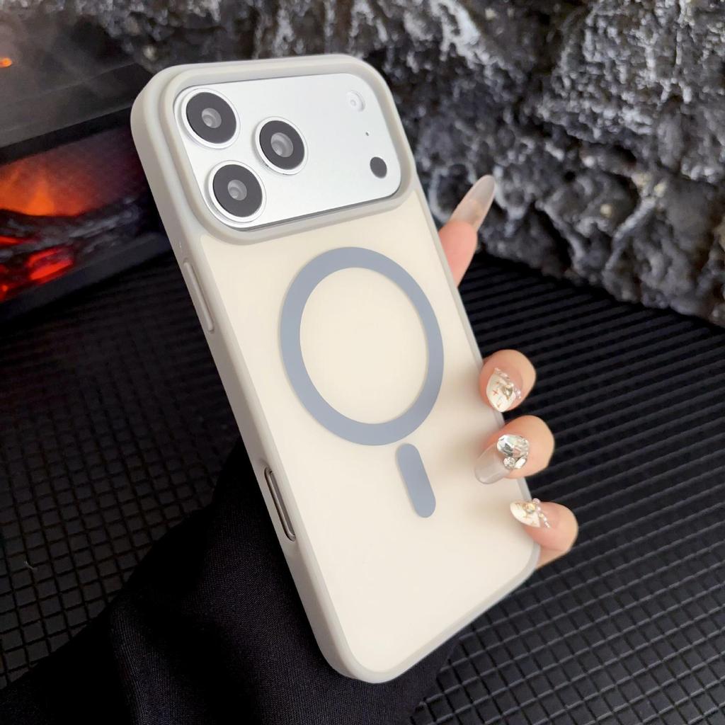 Совместимый чехол для iPhone 17 Pro Max: Приятный на ощупь, Блокировка цвета, Магнитный, Готов к Magsafe, Всесторонняя защита.