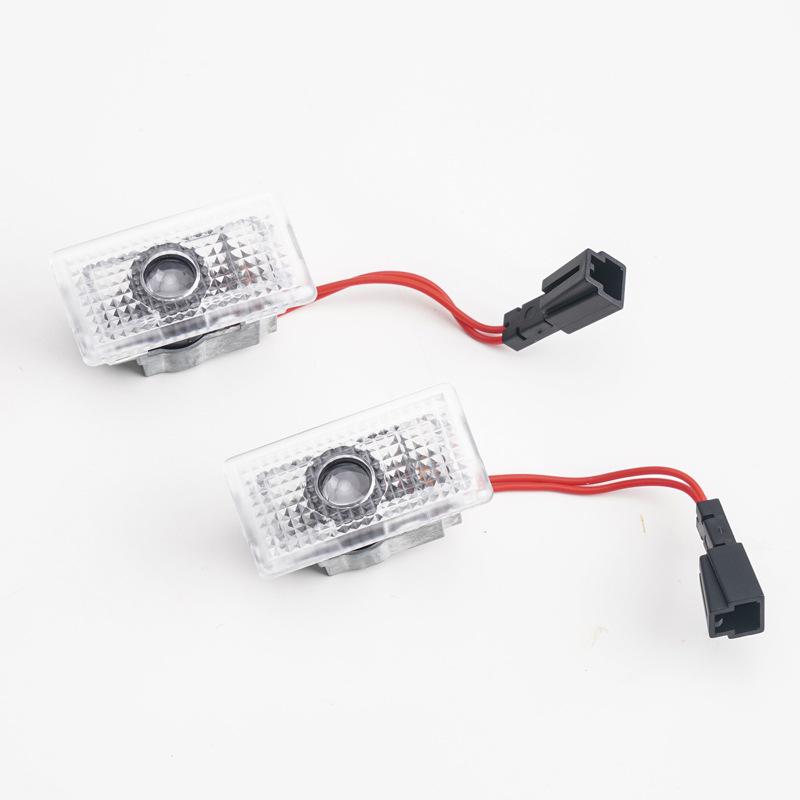 2/4pcs Car Door LED Logo Projector lights HD Welcome Light 3D Laser Ghost Shadow Light for Tesla Model Y 3 S X car Accessory