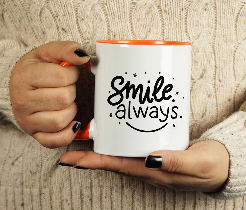 Inkdotpot Улыбайтесь всегда 11 унций керамическая кружка для кофе позитивные вдохновляющие цитаты подарок для сотрудников босса коллег