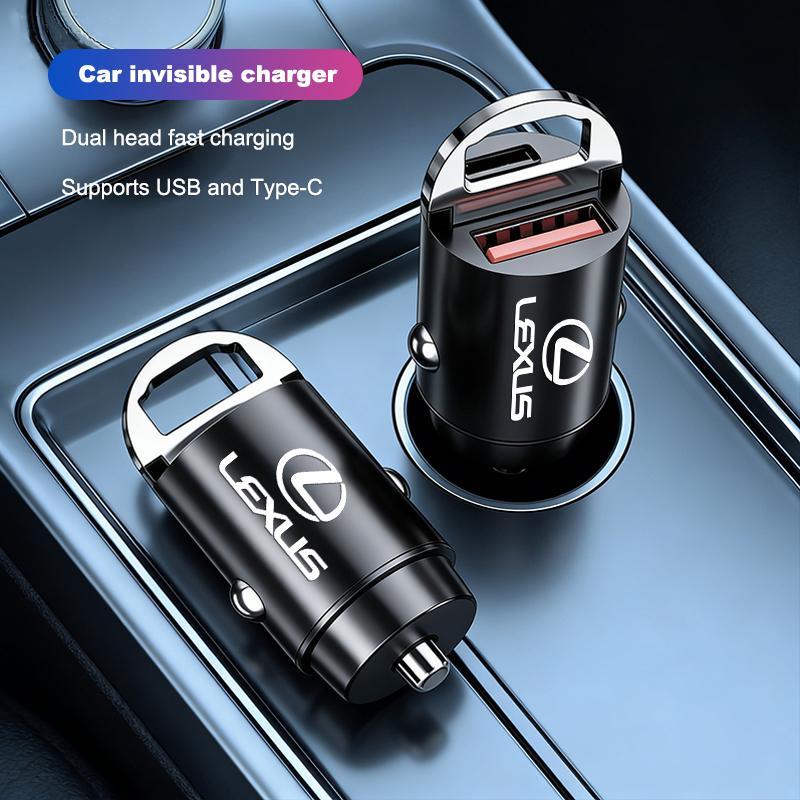 BJYL6 Car Charger Super Fast Charging Cigarette Lighter Conversion Plug For Lexus GS IS LS500h ES260 ES300h RX350h NX260 UX260 LM LC