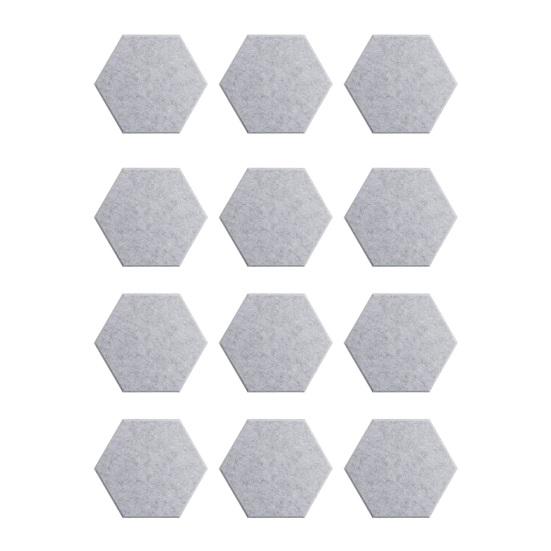 12 шт. шестиугольная звукоизоляционная стеновая панель, самоклеящаяся звукопоглощающая высокоплотная толстая акустическая пенная панель, домашняя студия, шумопоглощающая стеновая панель