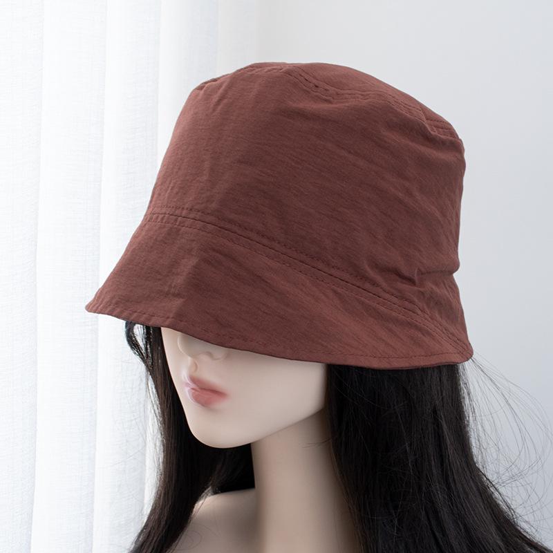 Short Brimmed Basin Hat for Spring Summer Sun Protection Fisherman Hat for Leisure Versatile Bucket Hat Foldable Solid Color Hat for Women