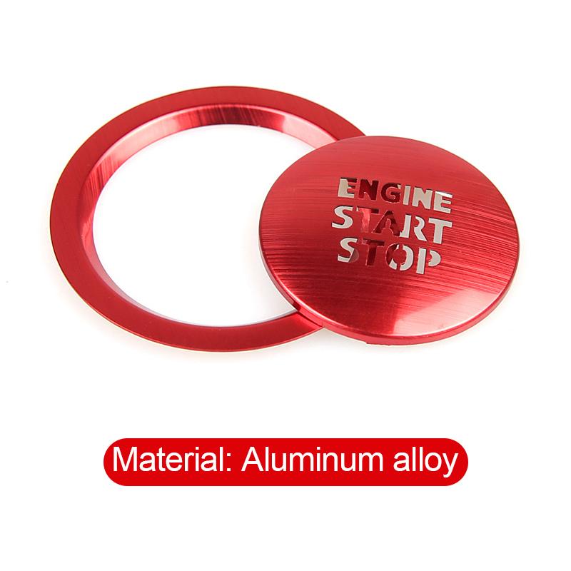 Для Toyota RAV4 XA50 2019-2021 2022 2023 2024 Алюминиевый автомобильный двигатель с кнопкой запуска и остановки одним нажатием, кольцо, накладка, круглая наклейка