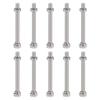 Hex Bolts, Nuts, Hex Head Screws, Flat & Lock Washer Kit, 304 Stainless Steel, Full Hex Bolt Thread, M6 X 70mm, 10-Pack