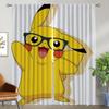 Шторы для детской комнаты PikachuS, кухонные шторы, 2 шт., украшения на Хэллоуин, затемняющие шторы, тюль для перегородки в спальне