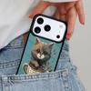 Милый чехол для телефона с изображением животного, кошки и кофе для iPhone 16e 15 14 13 12 17 Pro Max Plus Air 17pro Чехол