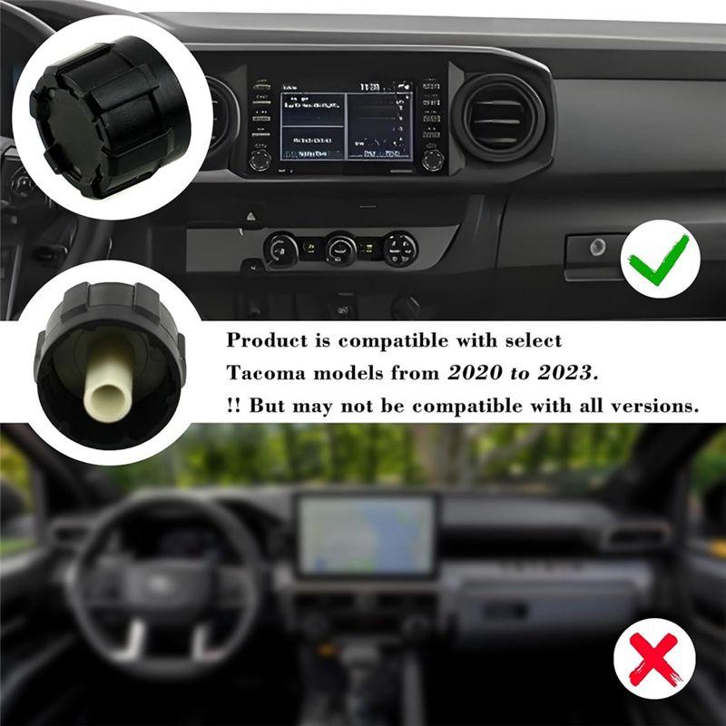 Car Radio Knobs Replacement For Toyota Tacoma V1 2020-2026 3Rd Gen Interior Accessories 2PCS