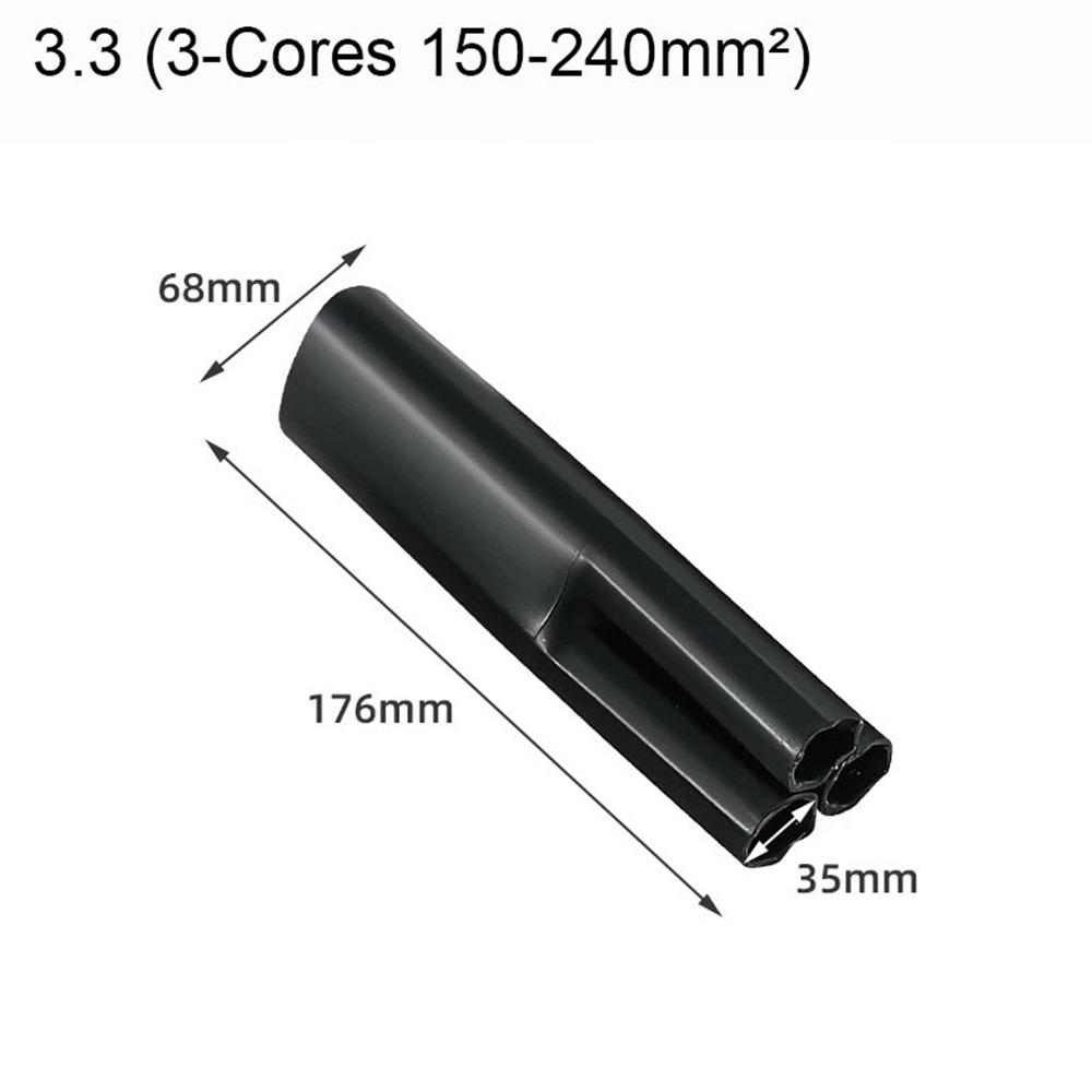 Новая 2/3/4/5/жильная термоусадочная трубка Водонепроницаемая с клеем Изоляционная гильза Черный Разделитель ответвлений