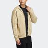 Adidas Свободная толстовка с капюшоном на молнии с принтом букв, с длинным рукавом, унисекс, толстовки цвета хаки IA9438