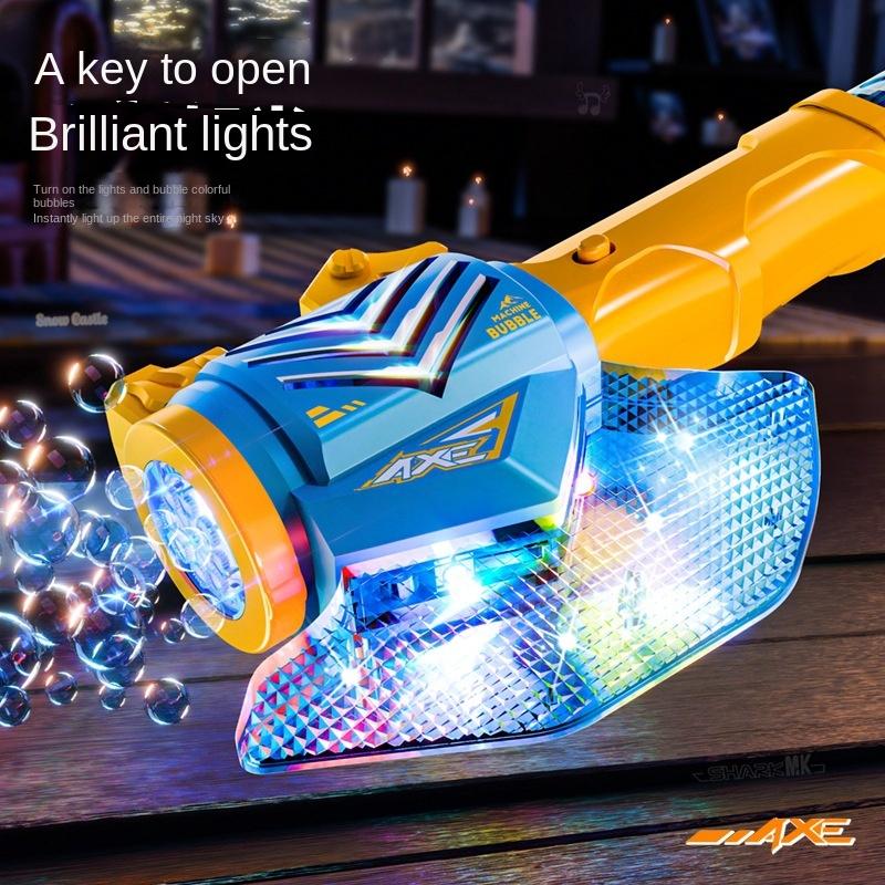 Мультяшный Томагавк Световая Машина для Пузырей Электрические Детские Игрушки без батареек без мыльной воды