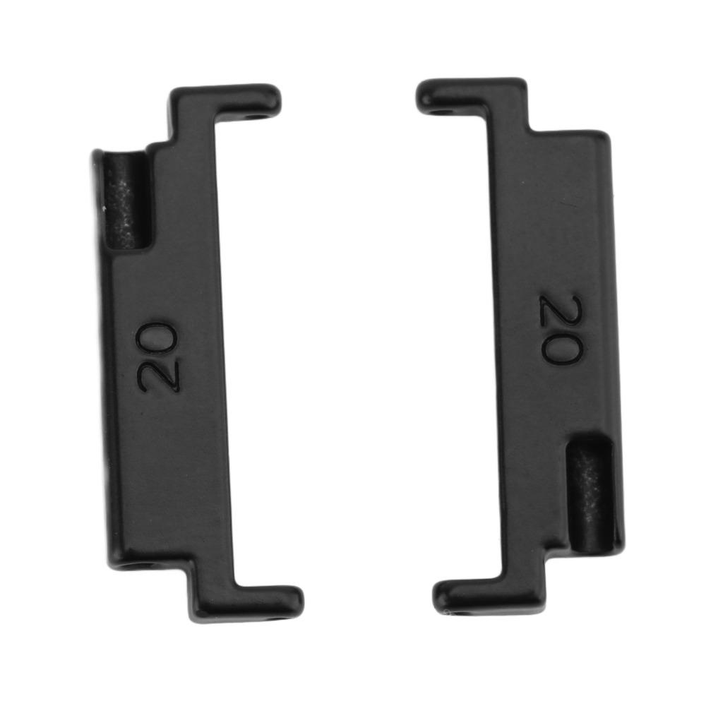 1 Pair Metal Material Watch Band Adapter Black Color Band Connection Adapter Damaged Connectors