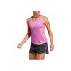 Adidas Logo Print Round Neck Sports Tank Top Women Tops Pink HK7138