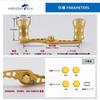 HEIGHTEN Рукоятка катушки для безынерционных катушек серии Abu Wave 95/110 мм Shimano, Daiwa, (95 мм, Золотой) (201)