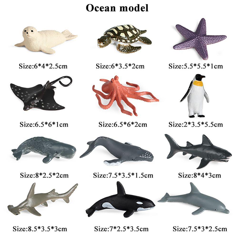 Marine Organism Model Turtle Crab Starfish Dolphin Octopus Penguin Ocean Creatures Figurine