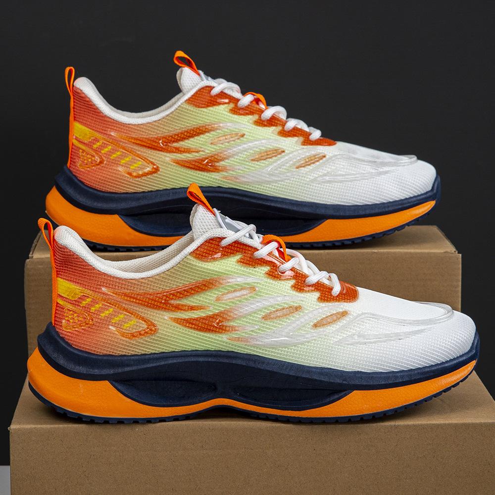 Модная мужская обувь 2025 Весна Осень Новая мода Дышащие сетчатые кроссовки Комфортная нескользящая повседневная обувь Большой размер Мужские кроссовки для бега