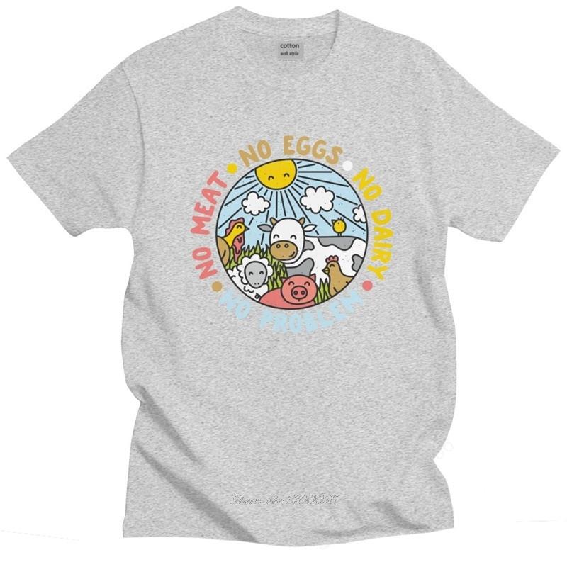 Vegan Animals Are Friends Men T Shirt Cotton Veganism Tee Tops Fashion Tshirt Short Sleeve Graphic Tshirt Clothes Apparel