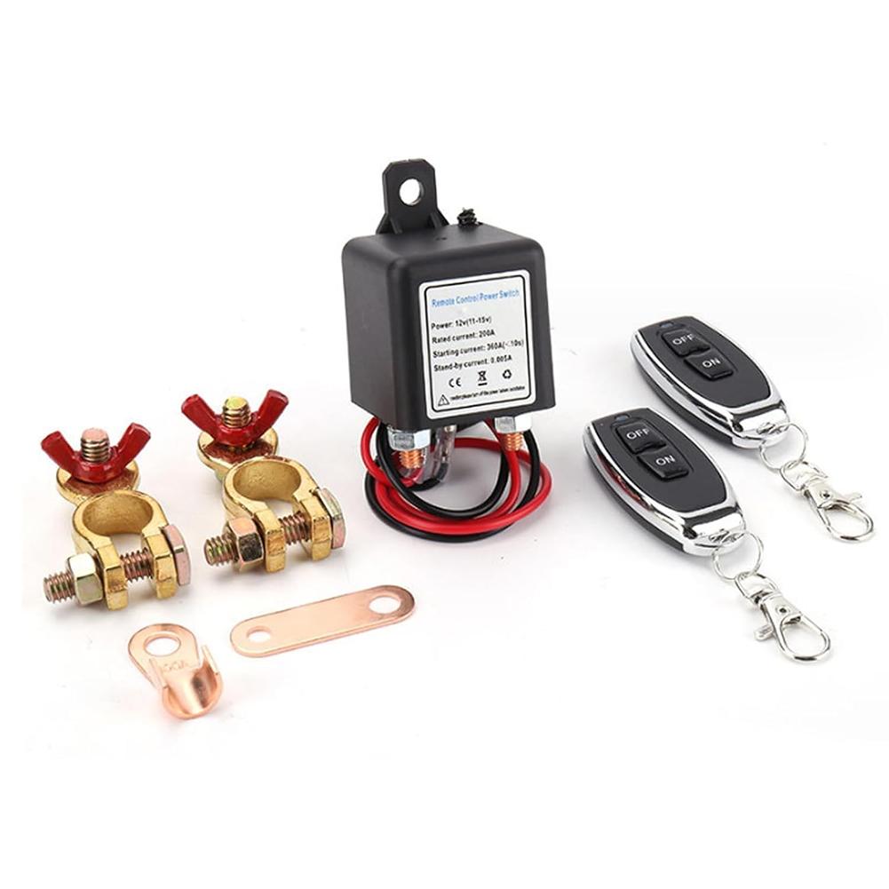 Реле отключения аккумулятора 12 В 200 А, автомобильный аварийный выключатель, противоугонный пульт дистанционного управления, выключатель для предотвращения разряда аккумулятора