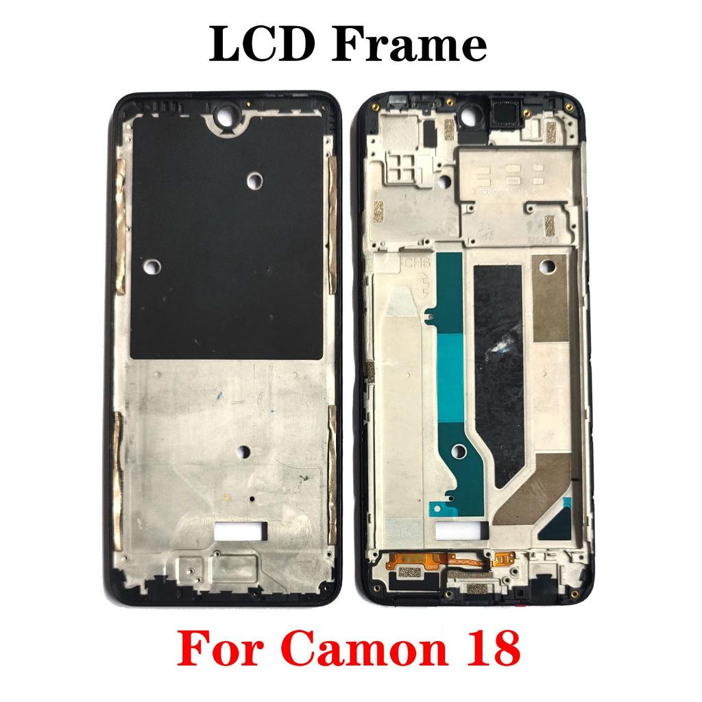 Средняя рамка для Tecno Camon 15 16 18 20 30 Pro Premier Корпус передней рамки LCD Панель рамки Ремонтные детали