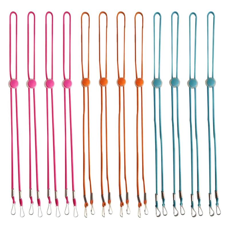 12 шт./упак. регулируемая ветрозащитная подвесная веревка цветная эластичная шапочка веревка для подвешивания маски на шею удлинительный зажим для открытия цветная пряжка