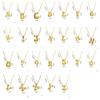Alphabet Letter Pendant Necklace Gold Color A-Z Letter Clavicle Chain Delicate Women Choker  Women