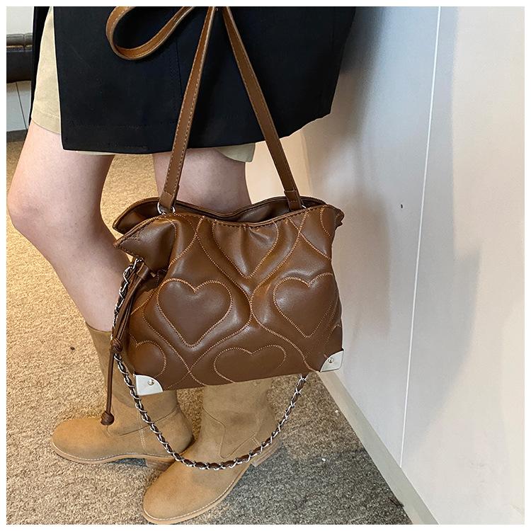 Модная сумка-ведро на осень и зиму, ретро-ромб, простой и нишевый выбор.