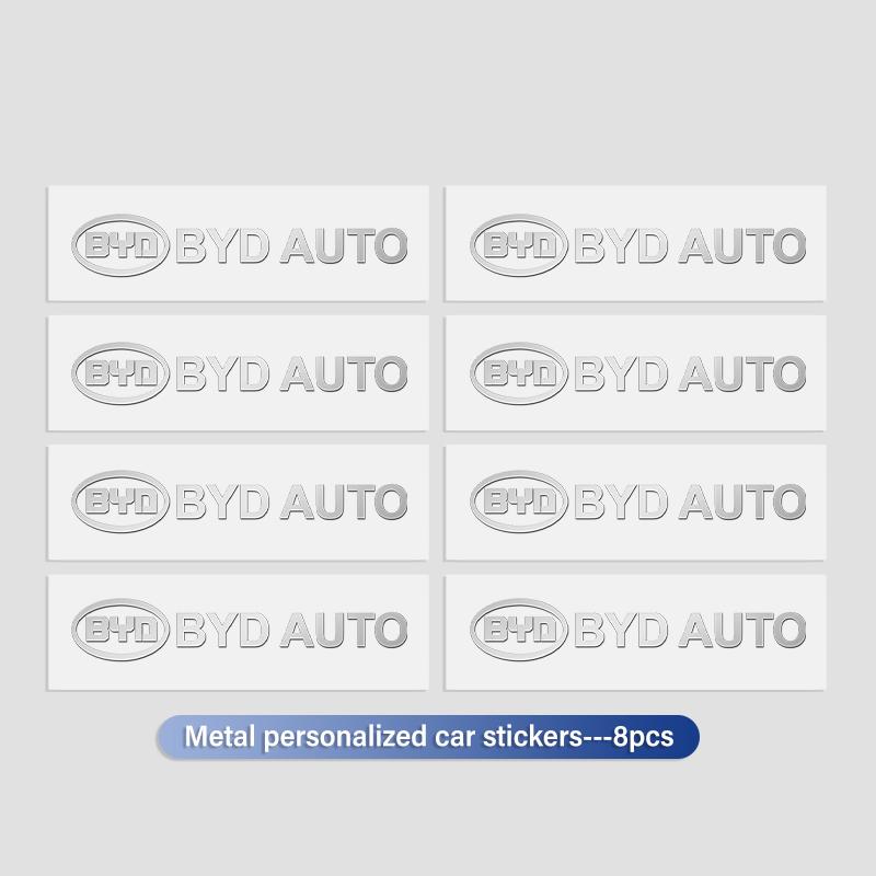3D Metal Car Interior Dekoration Stickers Badges Auto Styling For BYD Tang MAX DMI Qin EV600 Han EV Yuan Song PLUS Pro MBE1