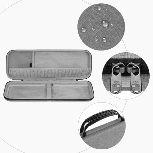 Geekria Compatible Hardshell Travel Carrying Case for Apple Magic Keyboard with Numeric Keypad and Apple Magic Mouse, Wireless Portable