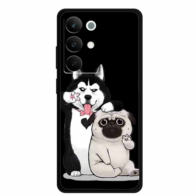 Black Silicone Case For Realme C85 Pro 2025 Case Cartoon Soft TPU Back Cover For Realme C85 5G Phone Case C 85 Pro Coque Funda
