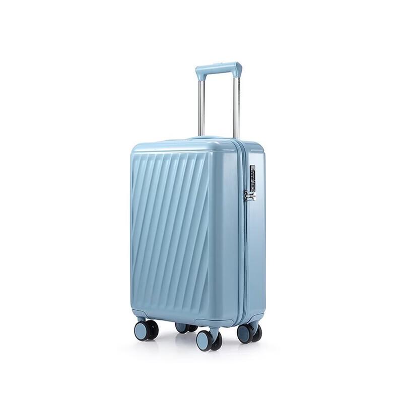 Diplomat Haze Blue Frosted 20-inch Spinner Luggage