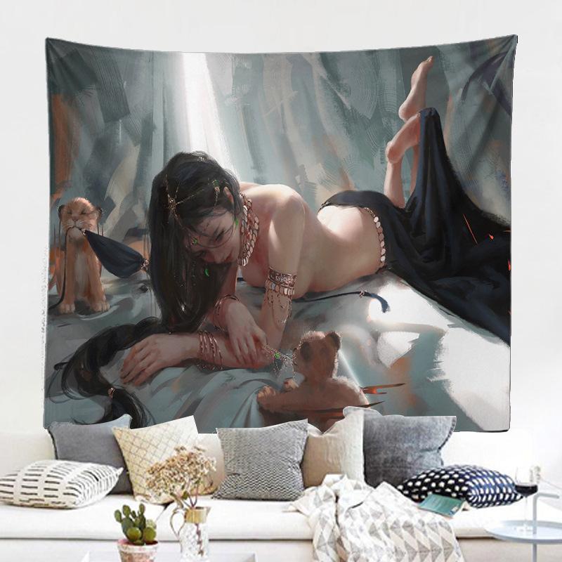 Фон настенная ткань гобелен живопись персонаж мультфильма призрак нож фреска гобелен декоративная живопись