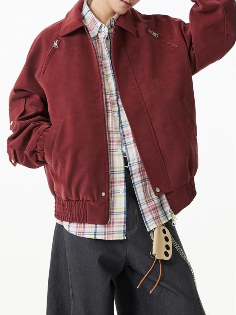 Мужская ретро куртка-косуха из искусственной кожи с двойной молнией и отворотами, с принтом тай-дай