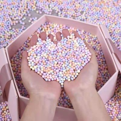 Пенопластовые шарики наполнитель подарочная коробка DIY подачи полистироловые бусины аксессуары макарон цвет конфеты коробка украшения игрушки подарочные коробки 10 г-50 г