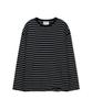 Свободный пуловер Mattengkim Stripe с повреждениями, цвет черный