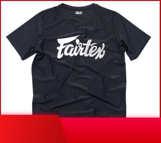 Эксклюзивная черная футболка Fairtex TST181, модель SIGNATURE