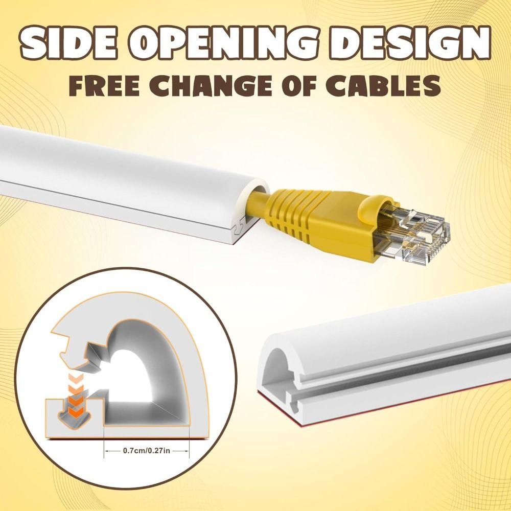Настенный кабель-канал для прокладки проводов, профессиональный протектор для шнуров, для дома и офиса