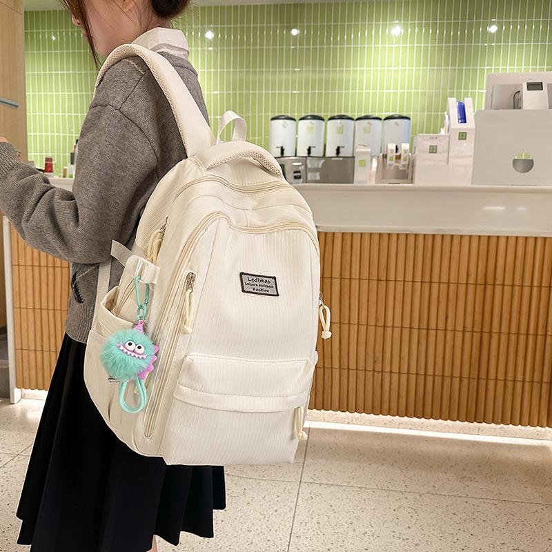 Fashion Sweet Wind Junior High School High School Campus Backpack 25 New Burden Reduction Sports Student School Bag