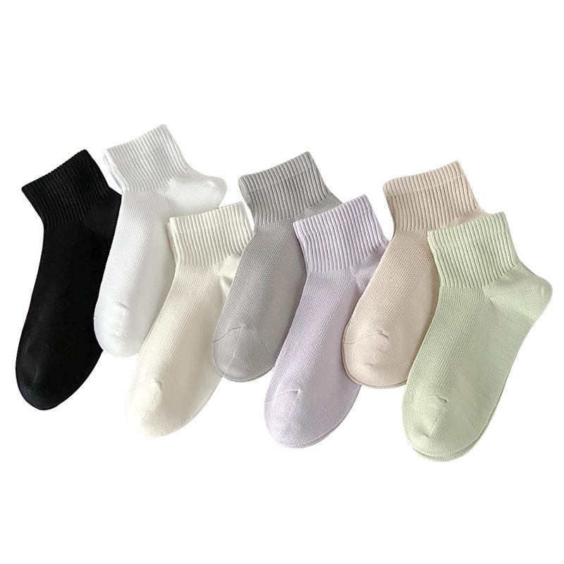 Women's Thin Mesh Breathable Cotton No-Show Socks - Spring & Summer