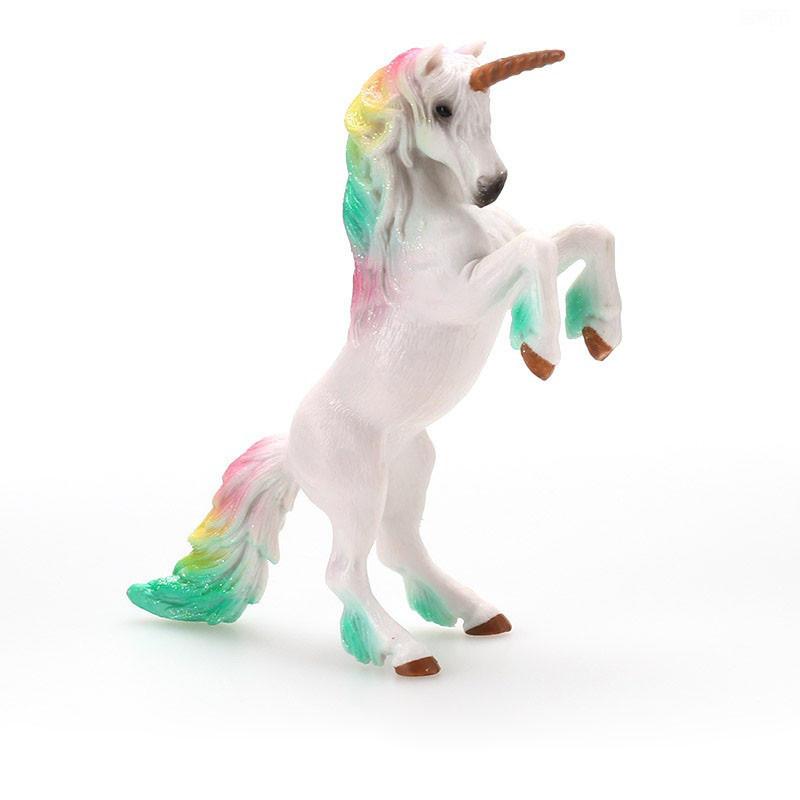 Красочная игрушка-единорог Симуляция Мини-модель животного Единороги Летающая лошадь Фигурка Модель Дикие фигурки Детские развивающие игрушки Фигурка