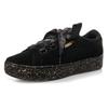 Puma Кроссовки женские Vikky Platform Ribbon Retro Casual Sneakers Черно-золотые 366815-01