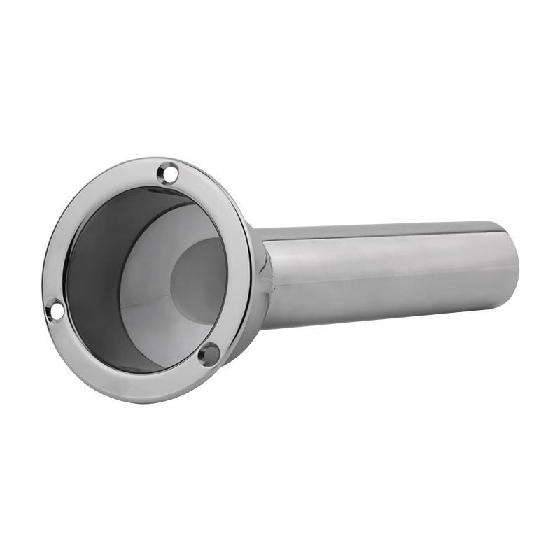 2 in 1 Boat Fishing Rod Tube Cup Holder Stainless Steel 15/30/90 degree Round Top Cup Holder for Yacht Ship Boat Accessories