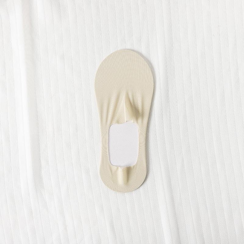 Женские ультратонкие низкие невидимые хлопковые носки с силиконовой противоскользящей вставкой для туфель на высоком каблуке