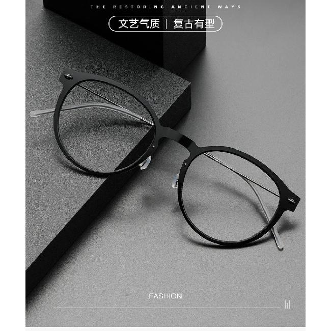Denmark Designer Ultralight 4.7g Titanium Eyeglass frames Men Women Vintage Round Optical Glasses Frames Computer Eyeglasses